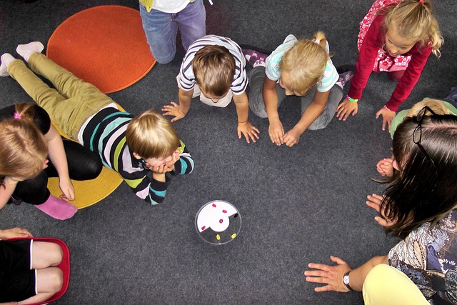Children enjoying a playgroup in Morangup