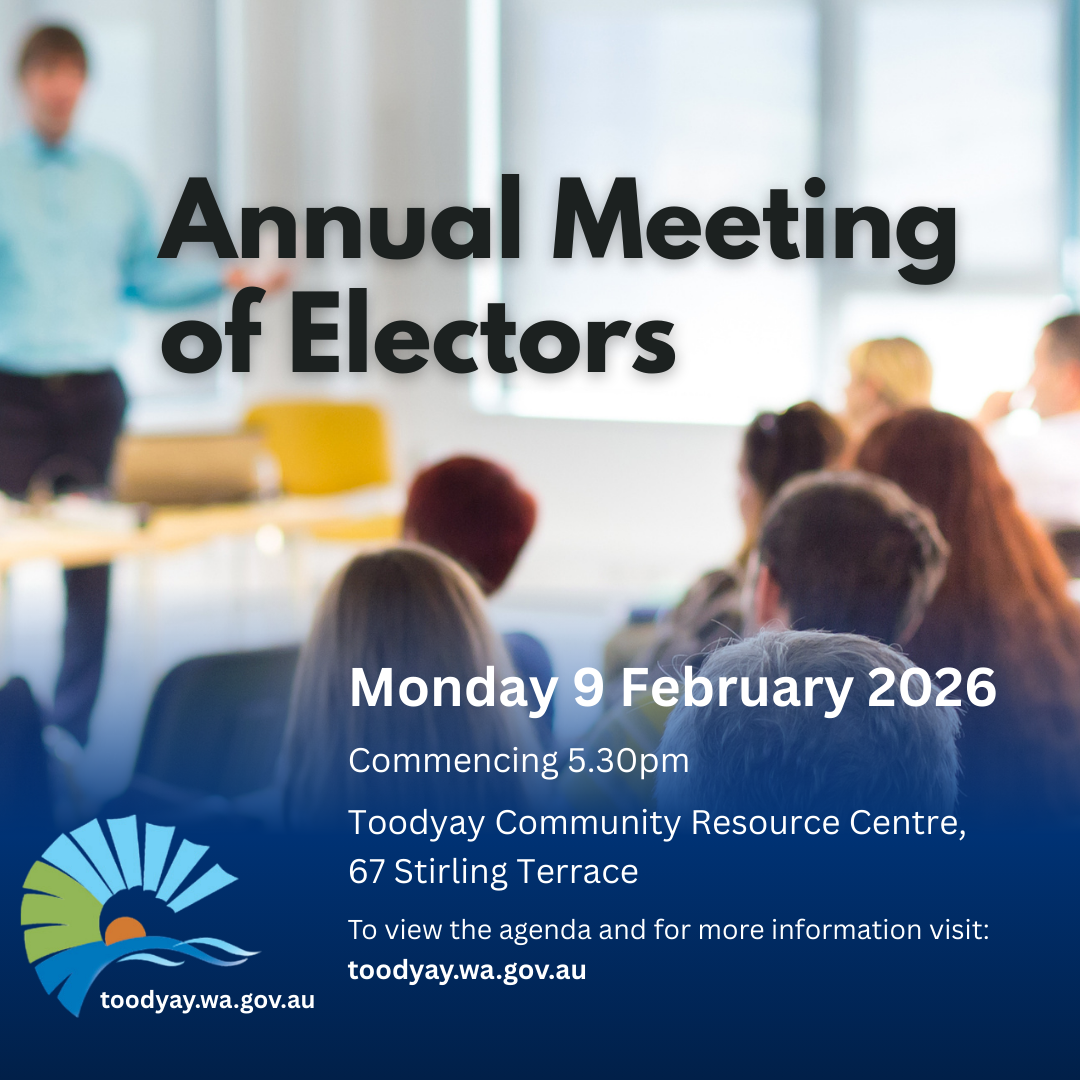 Annual Meeting of Electors Toodyay 2026 flyer